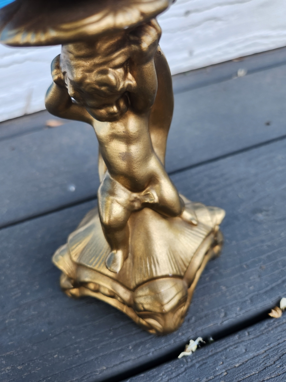 Gold Cherub Candle Holder - Picture 5 of 8